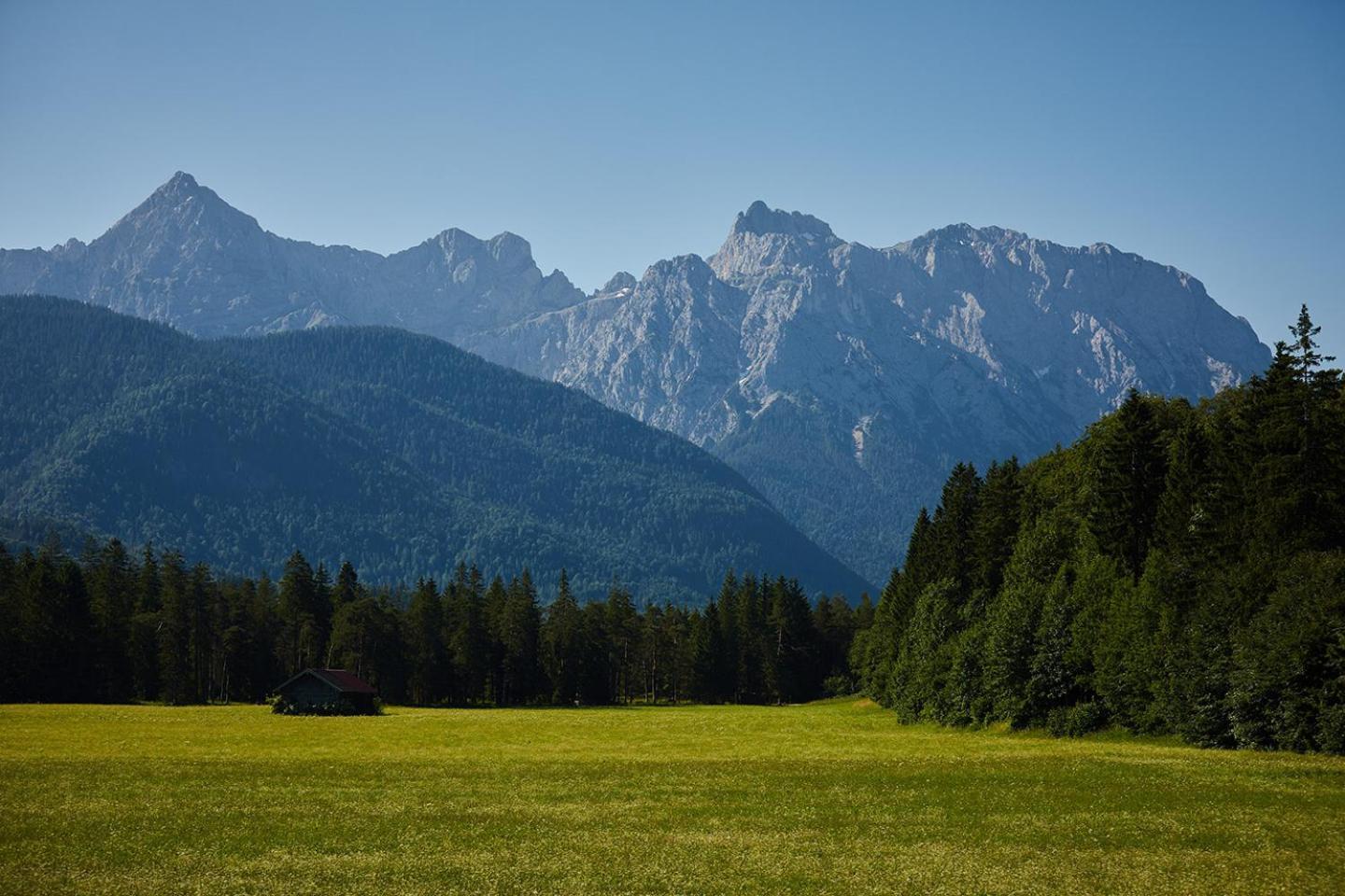 Ferienwohnung Zum Steingarten Krün Exteriör bild